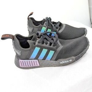 Adidas NMD R1 Black Iridescent Boost Sneakers Women's‎ 5.5